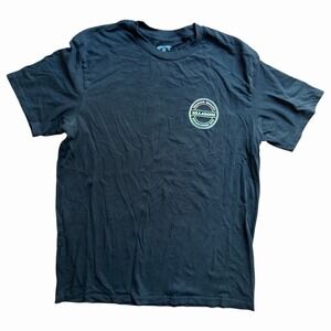 Billabong Black Graphic Logo T Shirt Men's Size Large Surf Skate Casual Tee